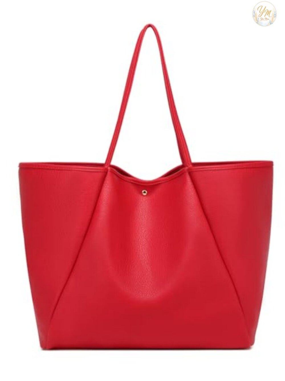 Dreubea Large Faux Leather Tote Bag for Women Laptop Compatible Work Bag